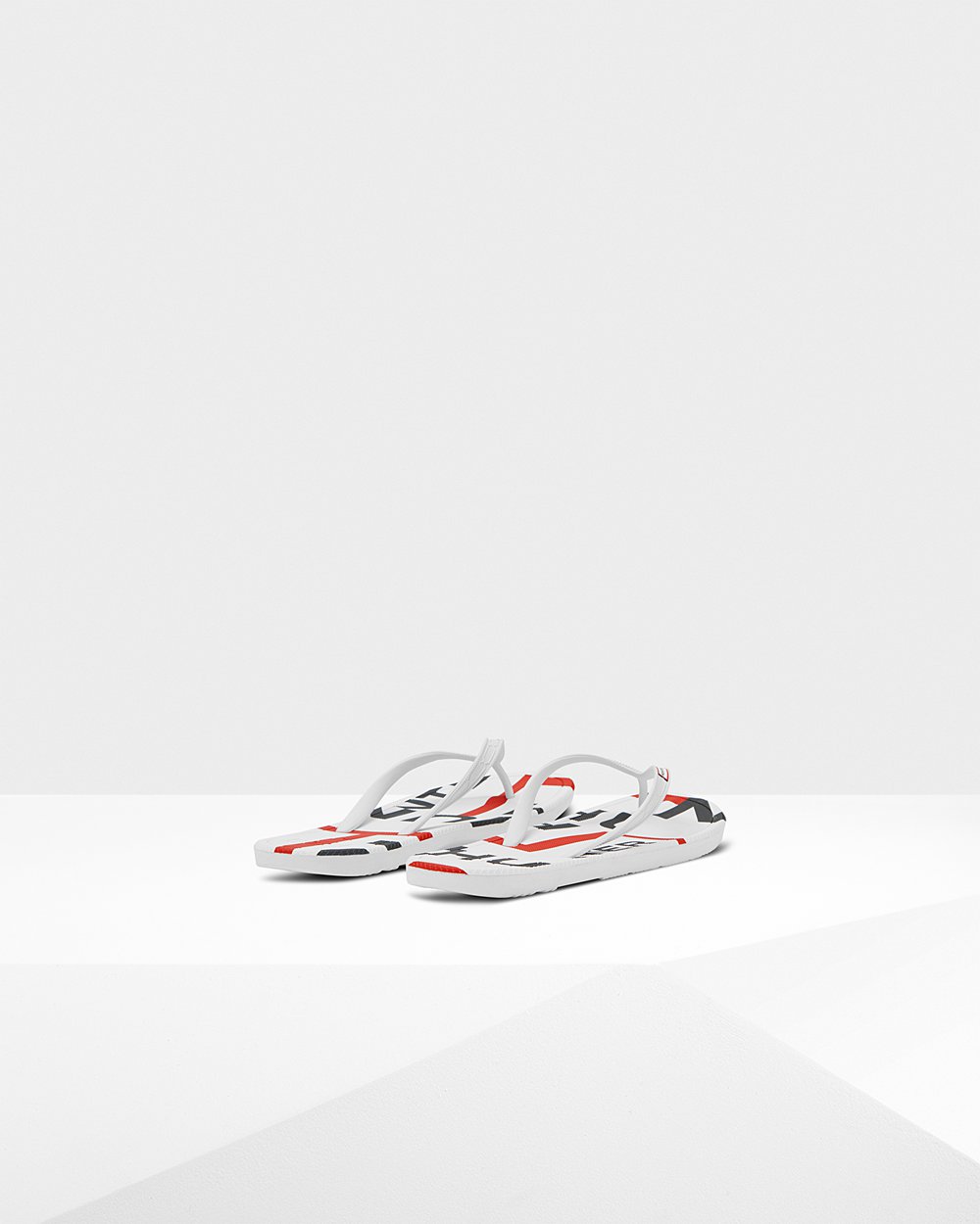 Men Hunter Original Exploded Logo | Flip Flops White | NZ-48215-EJYA